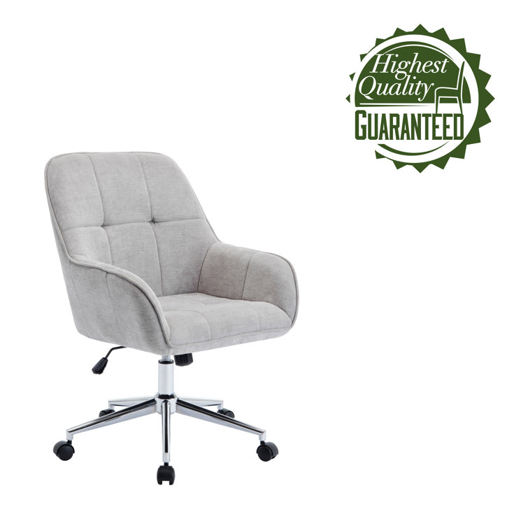 Dahmen Fabric Office Chair with Casters and Footers Both Included